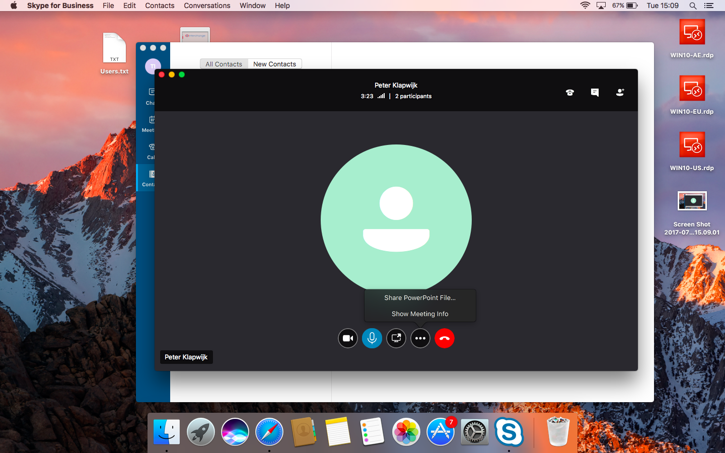 office 365 mac skype for business